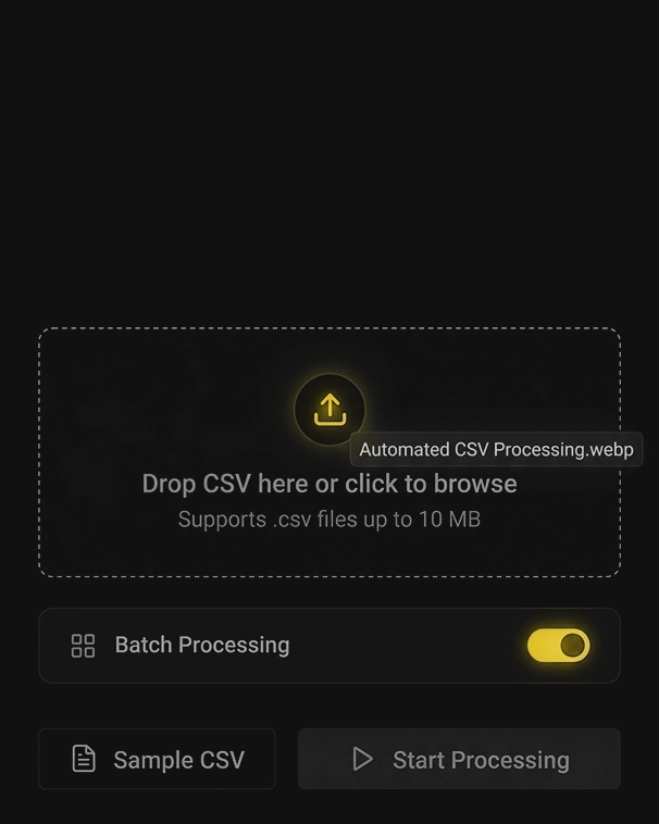 Automated CSV Processing Image